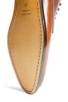 Derby cognac shoes