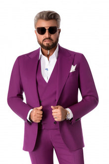 Three piece Apollo fuchsia suit