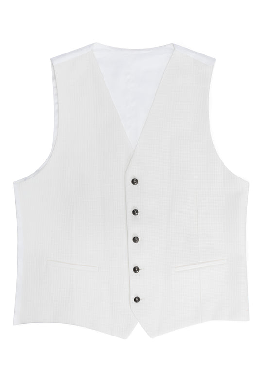 White cotton waistcoat