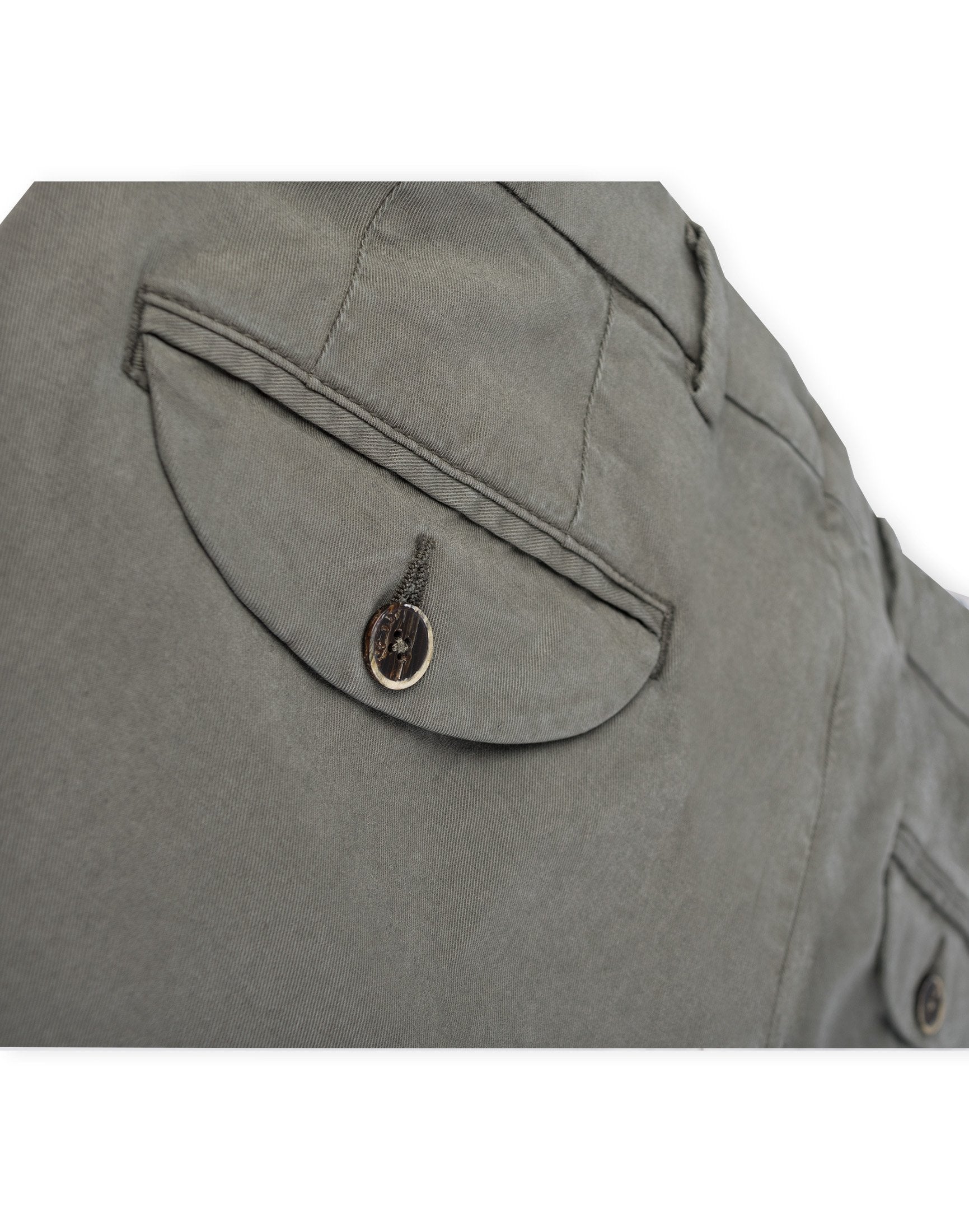 Khaki cargo trousers