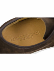 Brown leather sport shoes