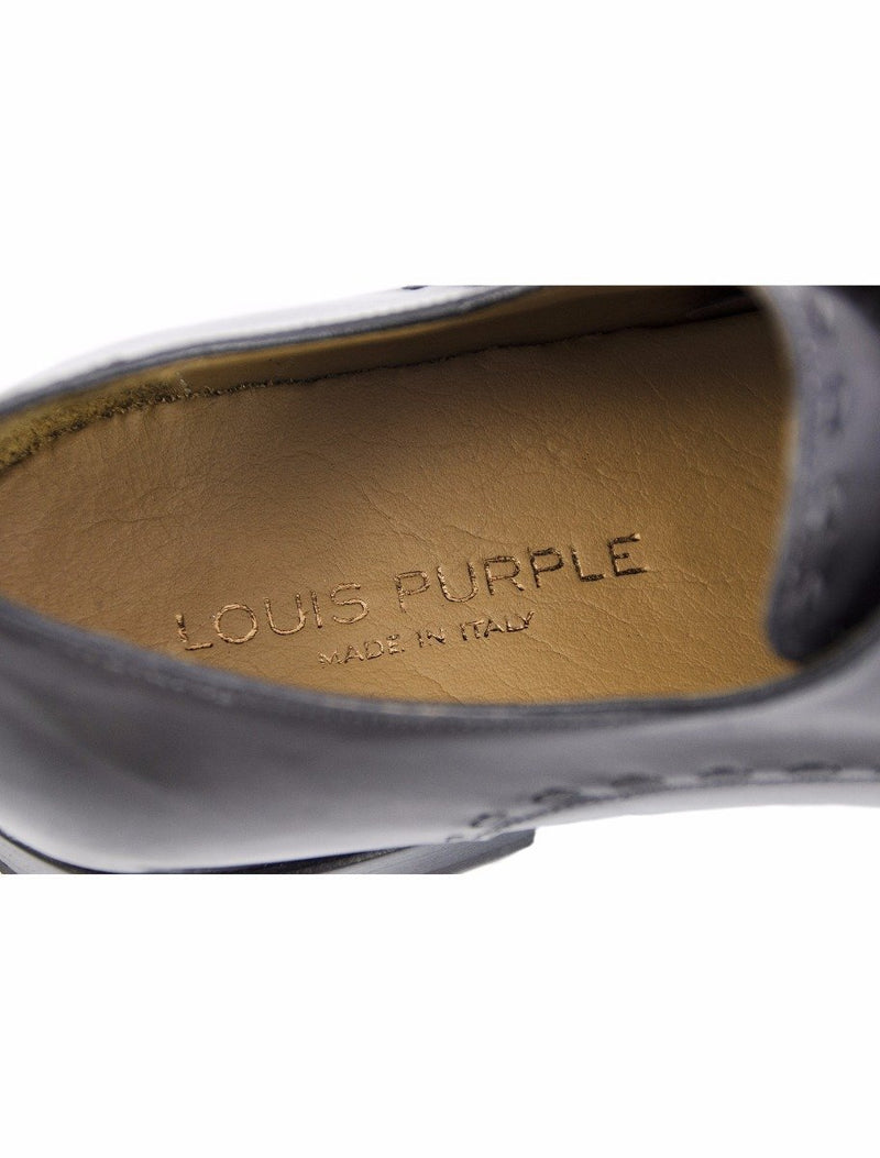 Dark grey leather shoes