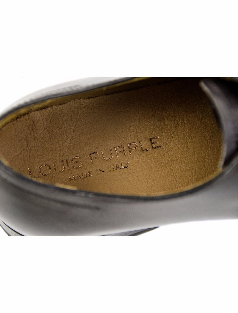Dark grey leather shoes