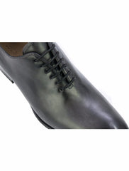 Dark grey leather shoes