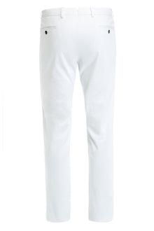 Chinos white textured trousers