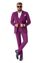 Three piece Apollo fuchsia suit