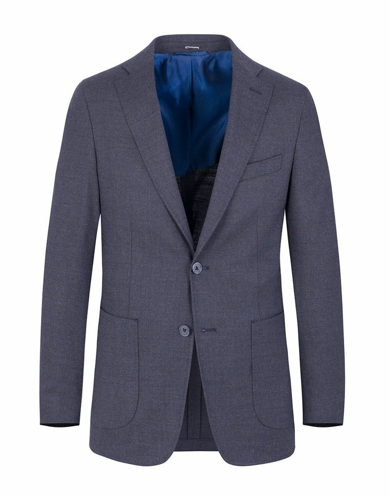 Grey jacket in Hopsack wool