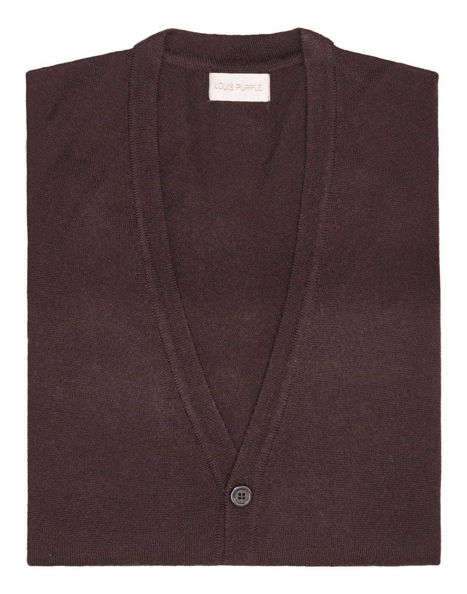 Brown cardigan sweater
