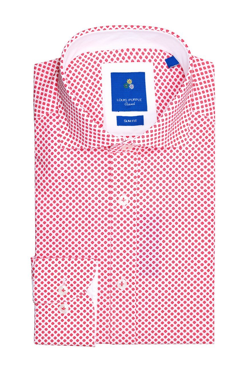 Casual shirt with red dots