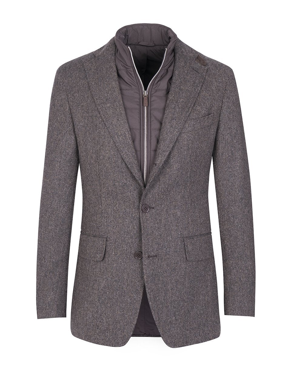 Brown wind stopper jacket